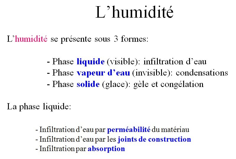 Notion de production de vapeur d'eau, illustration 1